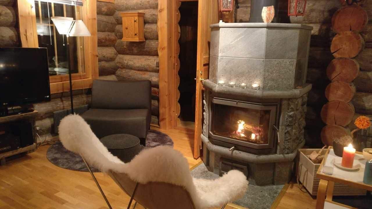 Kuukkeli Log Houses Villa Aurora "Pupula" Сариселка Екстериор снимка