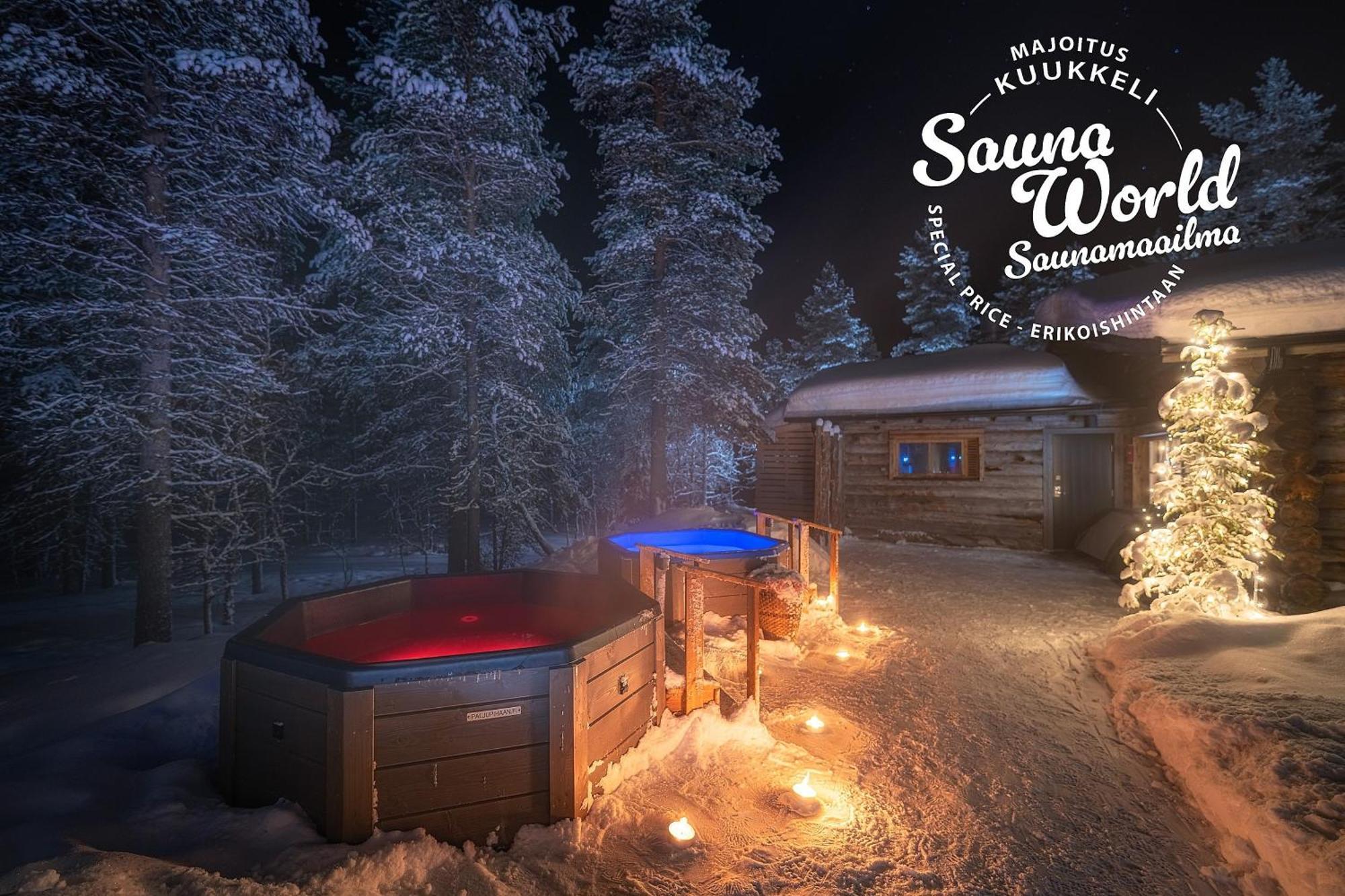 Kuukkeli Log Houses Villa Aurora "Pupula" Сариселка Екстериор снимка