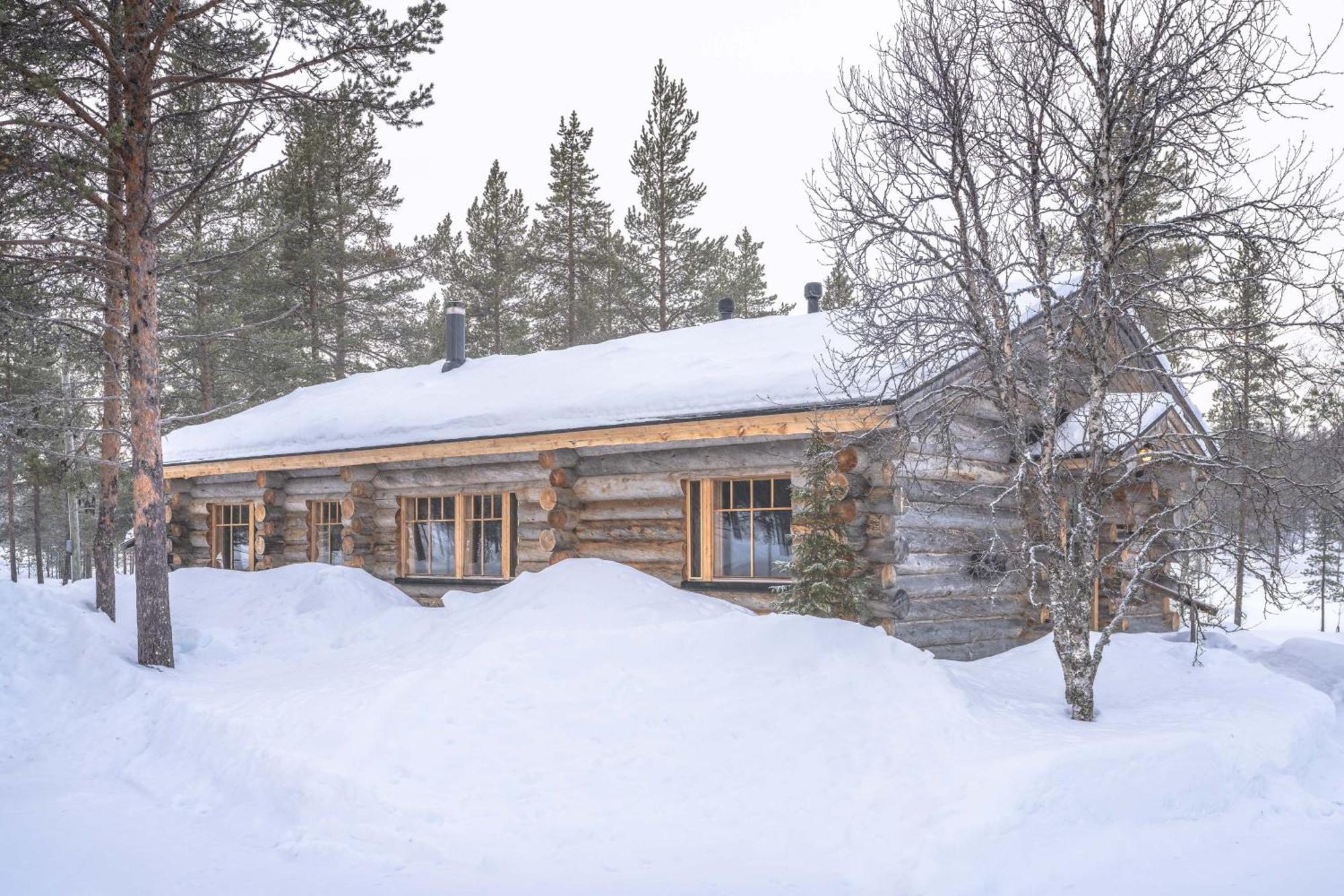 Kuukkeli Log Houses Villa Aurora "Pupula" Сариселка Екстериор снимка