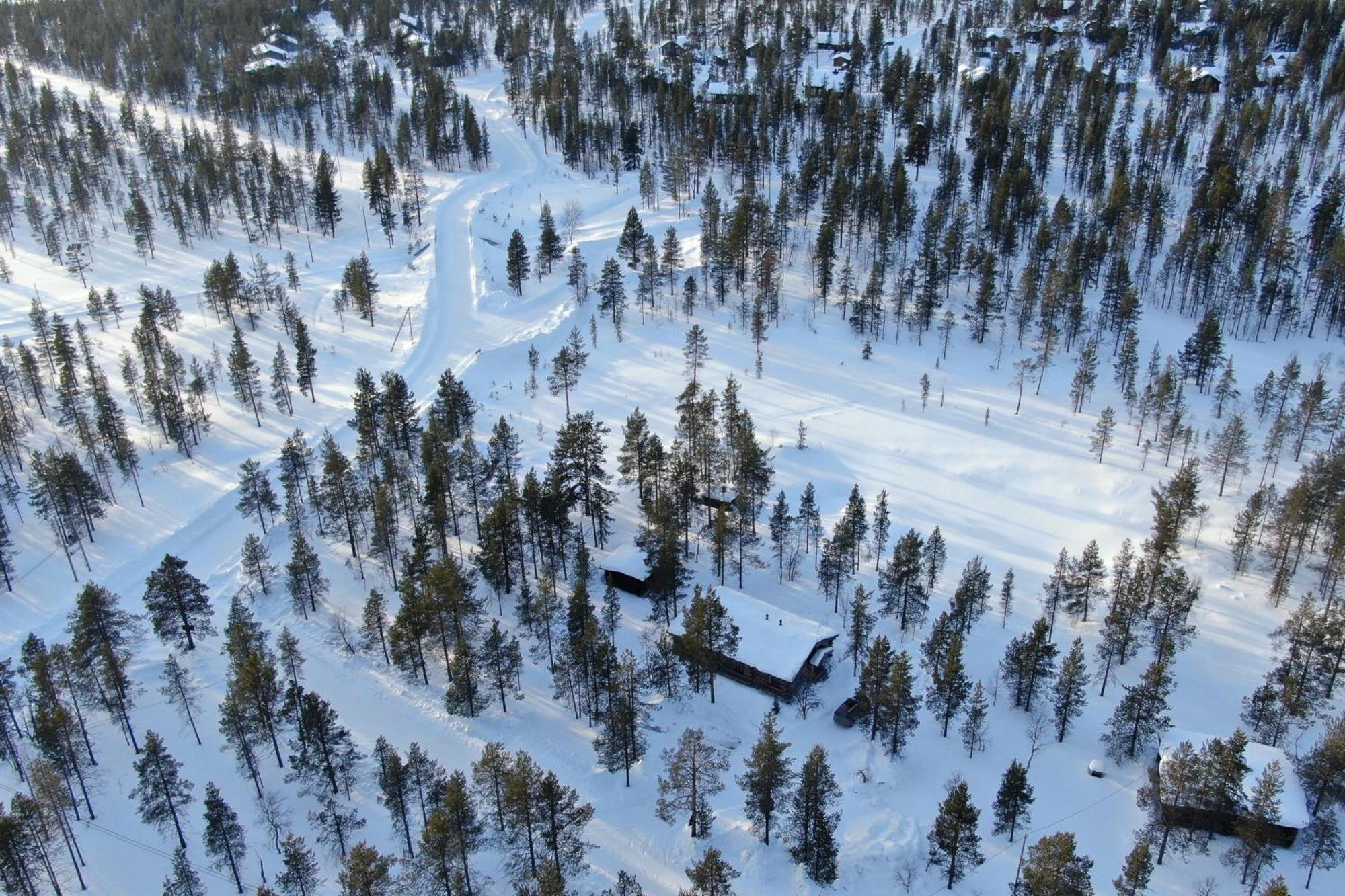 Kuukkeli Log Houses Villa Aurora "Pupula" Сариселка Екстериор снимка