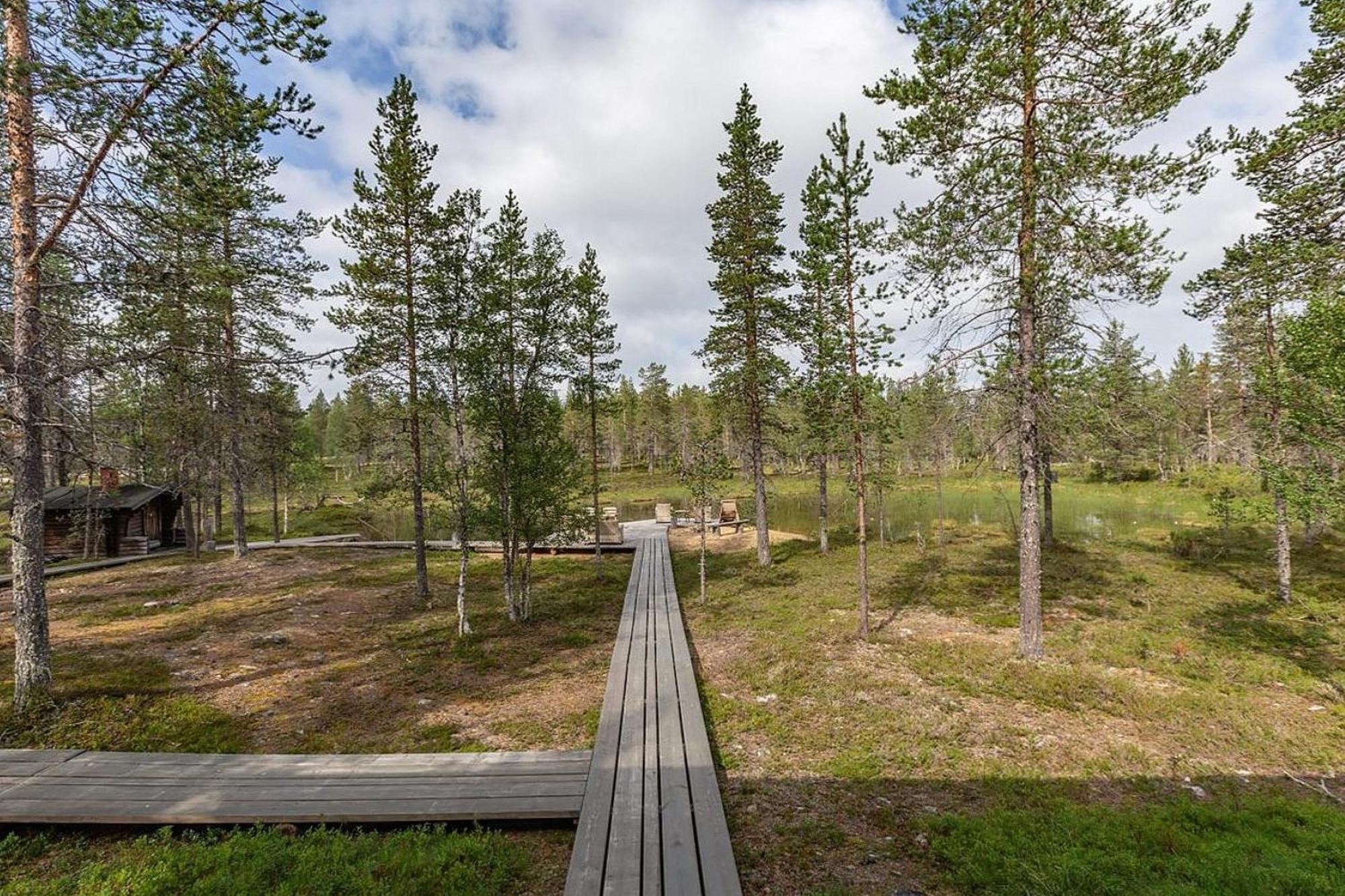 Kuukkeli Log Houses Villa Aurora "Pupula" Сариселка Екстериор снимка