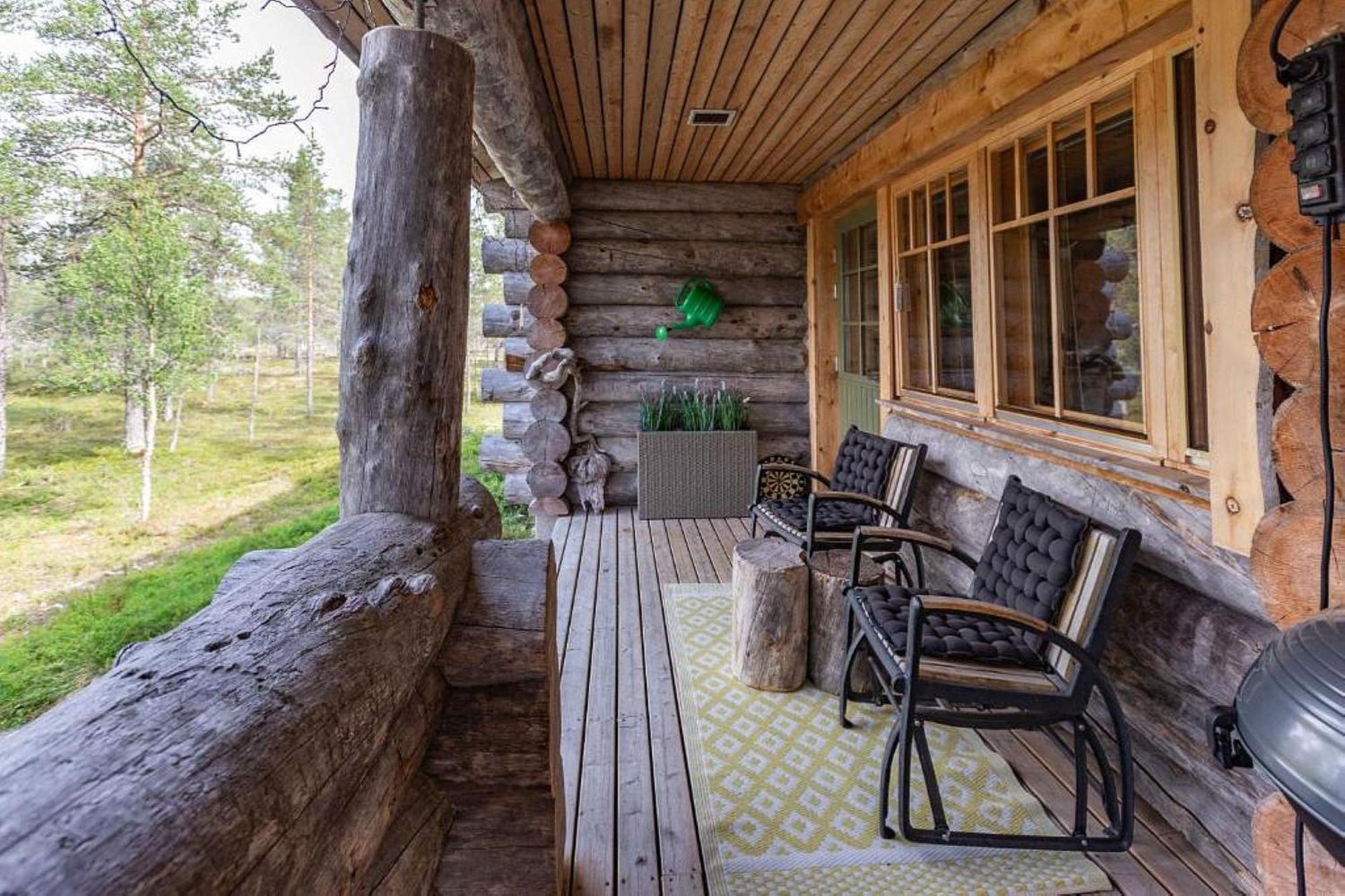 Kuukkeli Log Houses Villa Aurora "Pupula" Сариселка Екстериор снимка