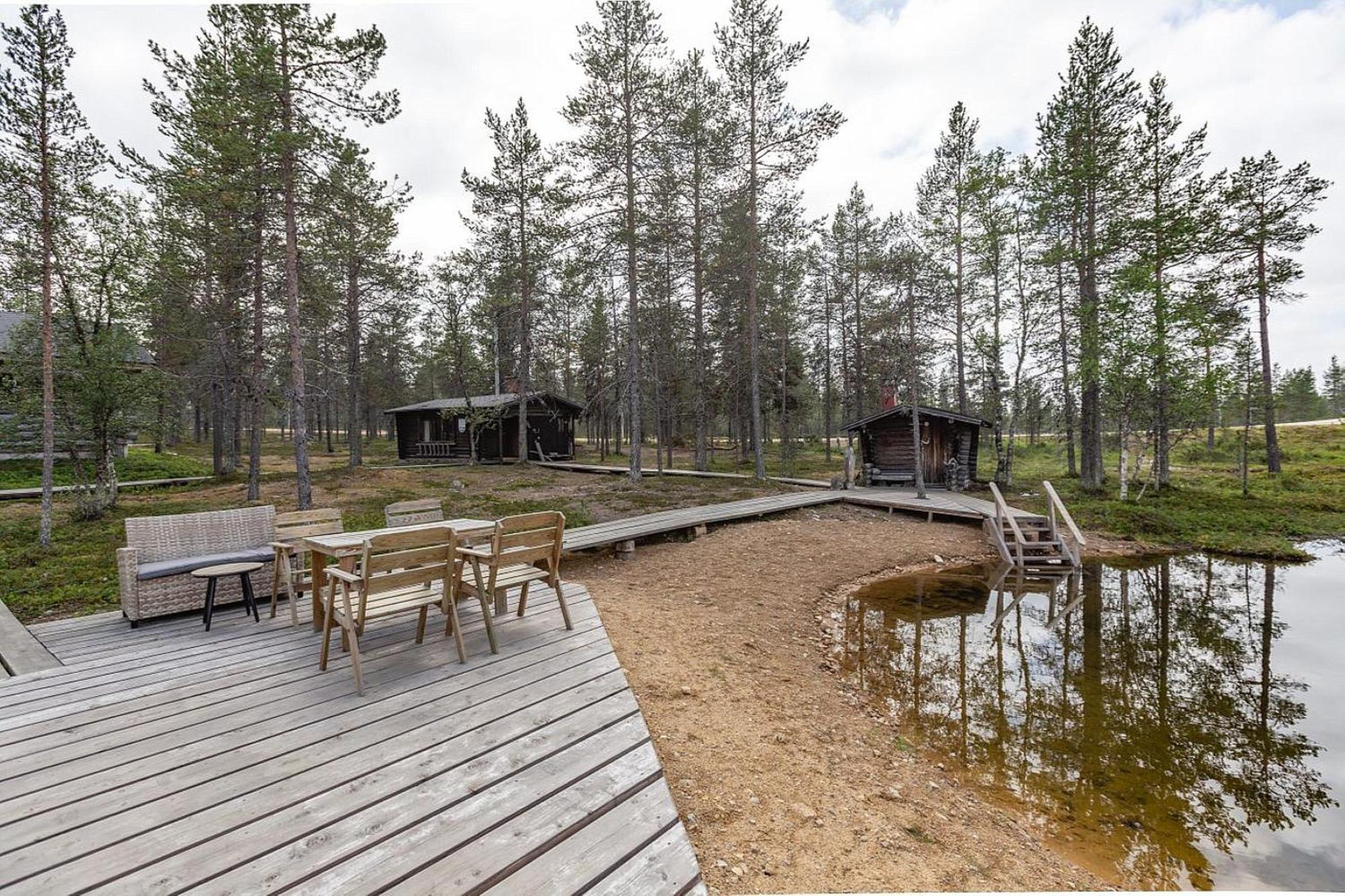 Kuukkeli Log Houses Villa Aurora "Pupula" Сариселка Екстериор снимка