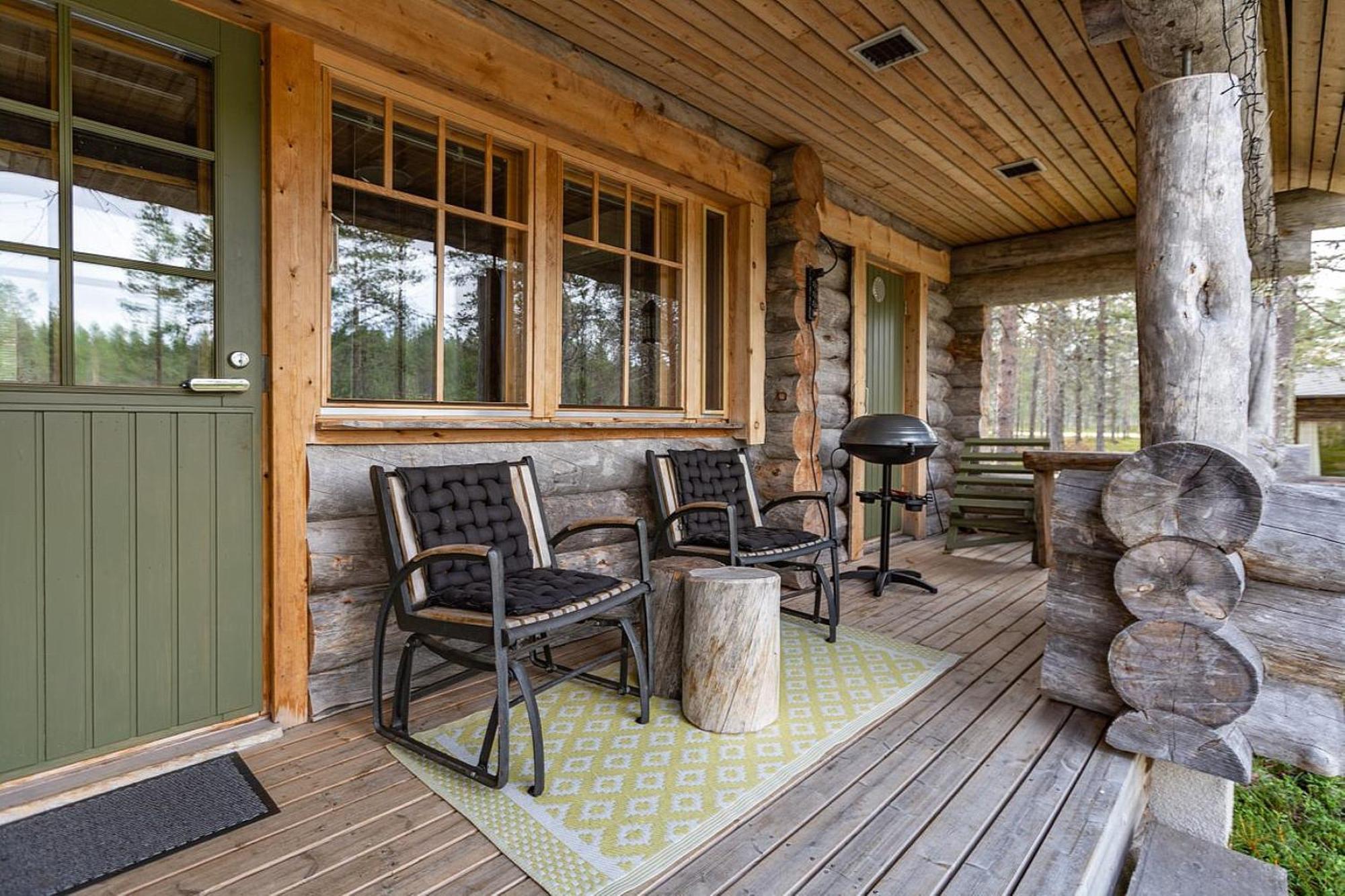 Kuukkeli Log Houses Villa Aurora "Pupula" Сариселка Екстериор снимка