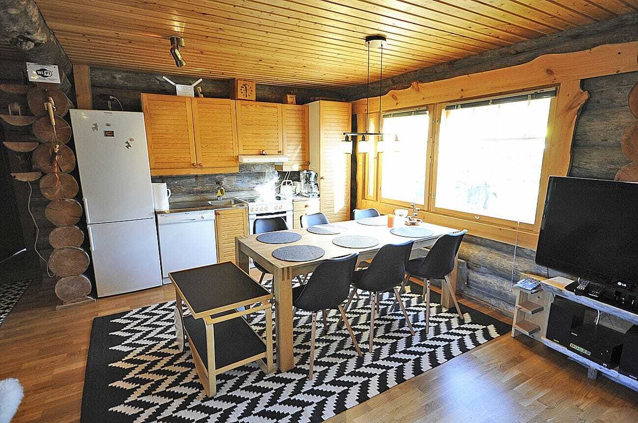 Kuukkeli Log Houses Villa Aurora "Pupula" Сариселка Екстериор снимка